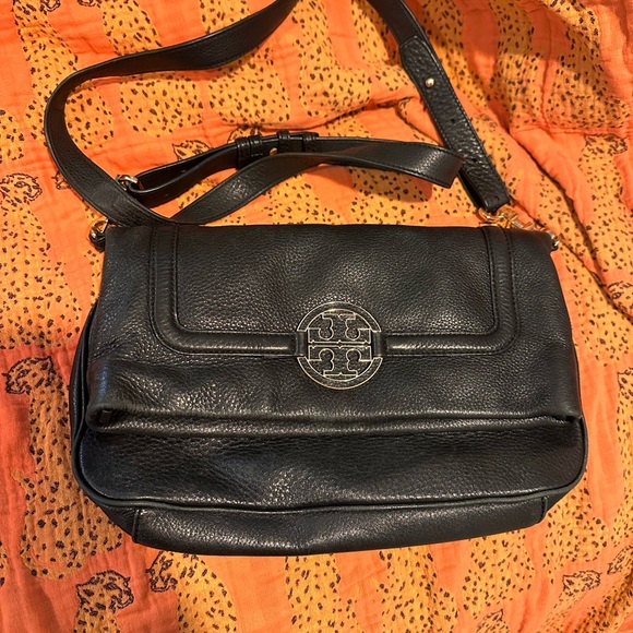 💜TORY BURCH - Great condition - Ashley black foldover bag - Picture 13 of 14